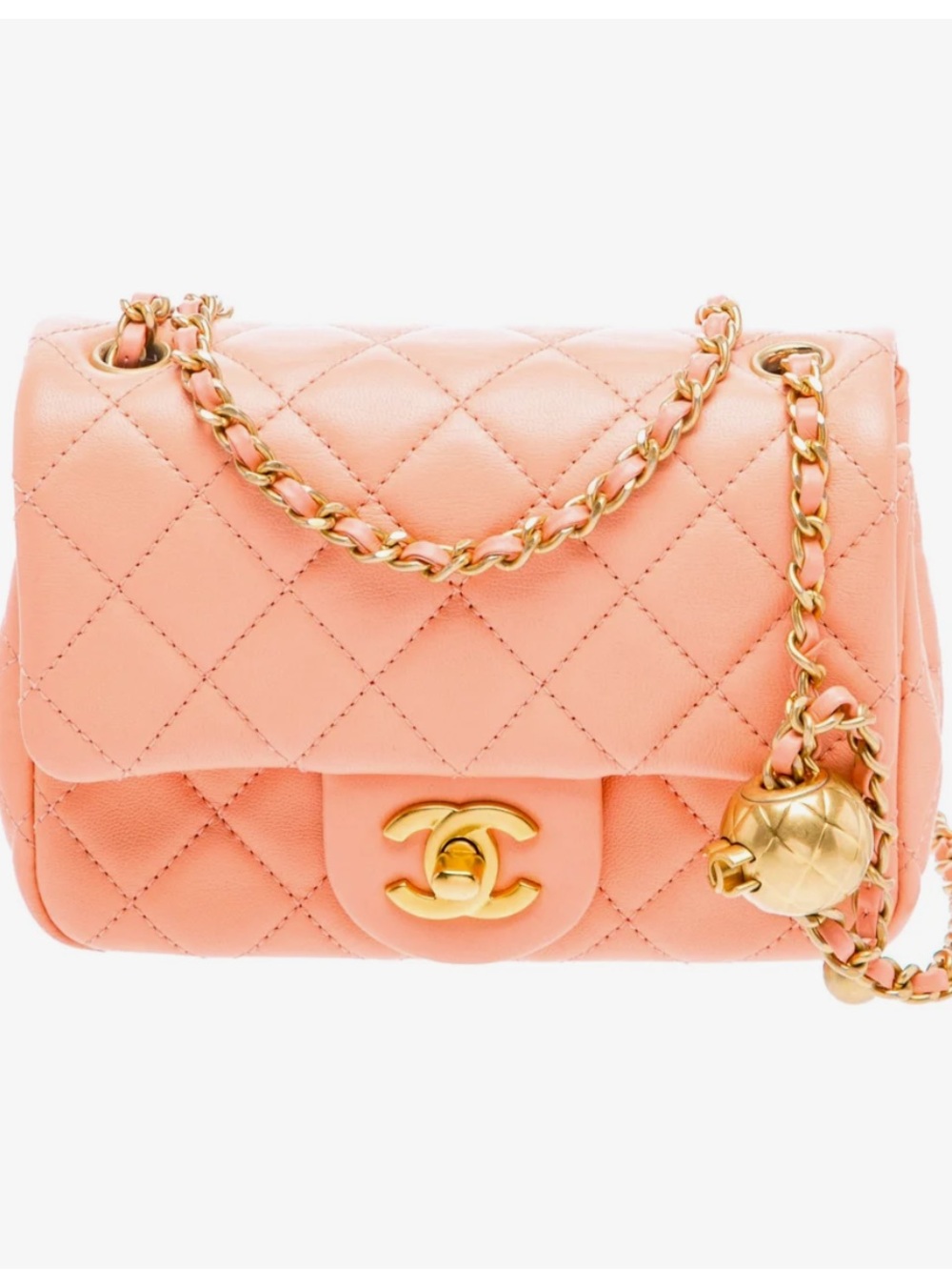 CHANEL Mini Square Pearl Crush Flap Bag